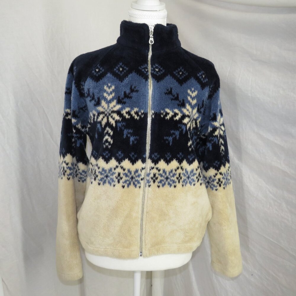 Vintage B.C. Clothing Nordic Fleece Zip Jacket | Made in Canada | Size M